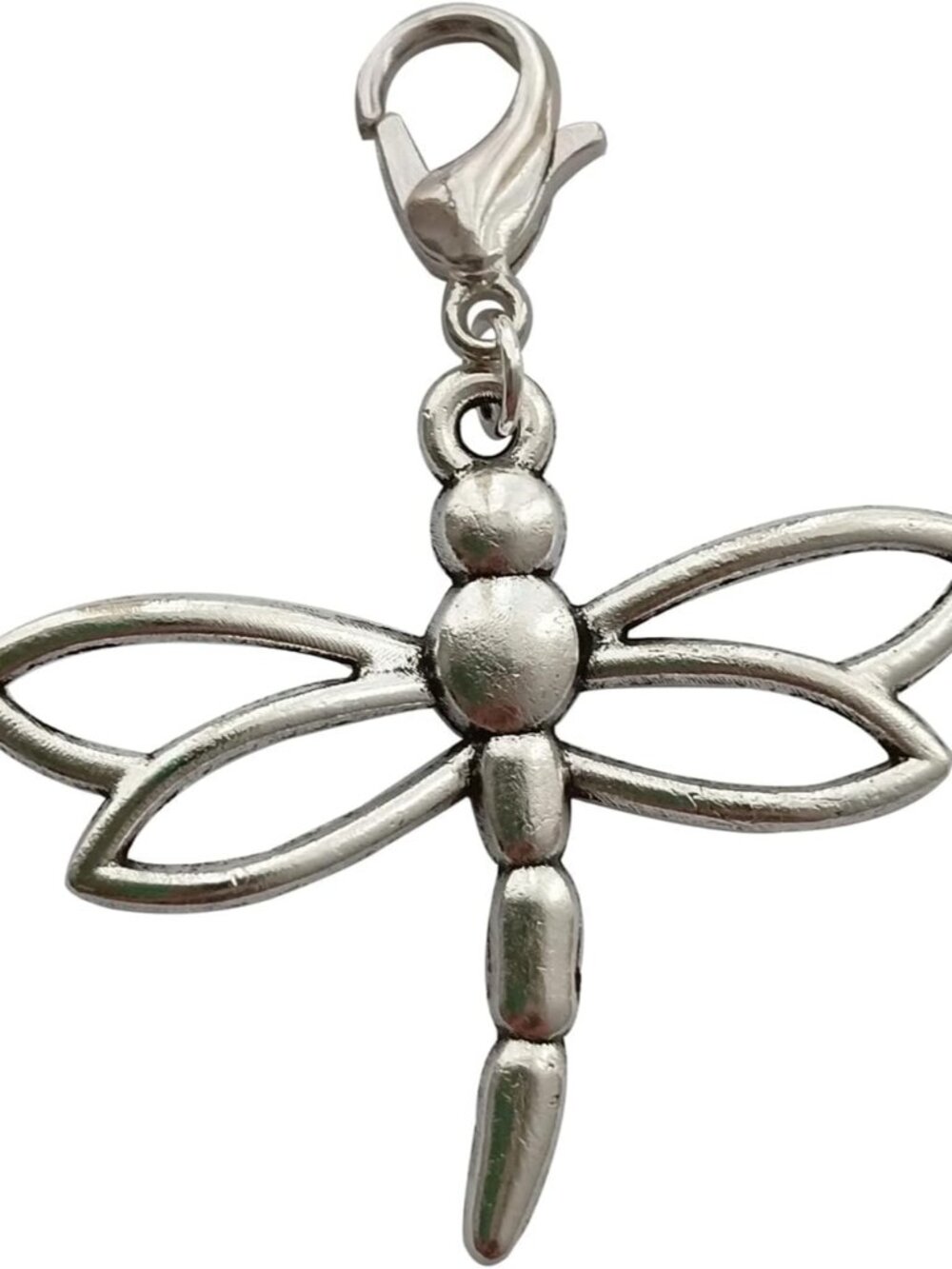 2pcs Dragonfly Clip on Charm, Dragonfly Zipper Pull, Insect Jewelry